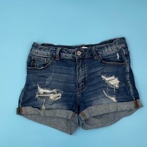 2003 Y2K KanCan Distressed Denim Shorts